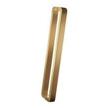 Modern Stainless Steel Sliding Glass Door Handle Gold Finish, Double Sided Pull for Bathroom and Office