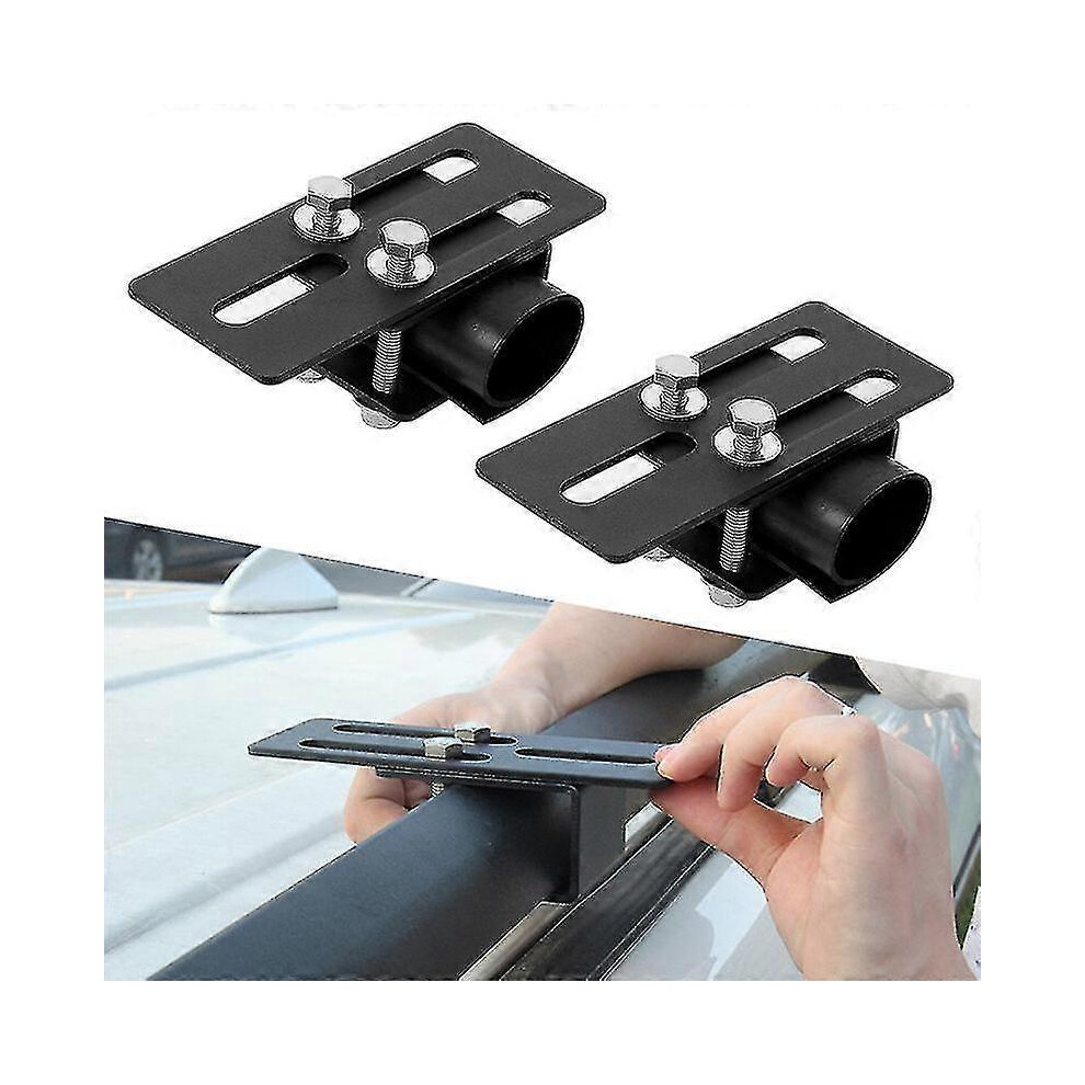 2Pcs Car Roof Rack Bracket Crossbar Luggage-Rack Mounting Holder For Car Suv Led Bar Work Car Accessories Light 6902344648204