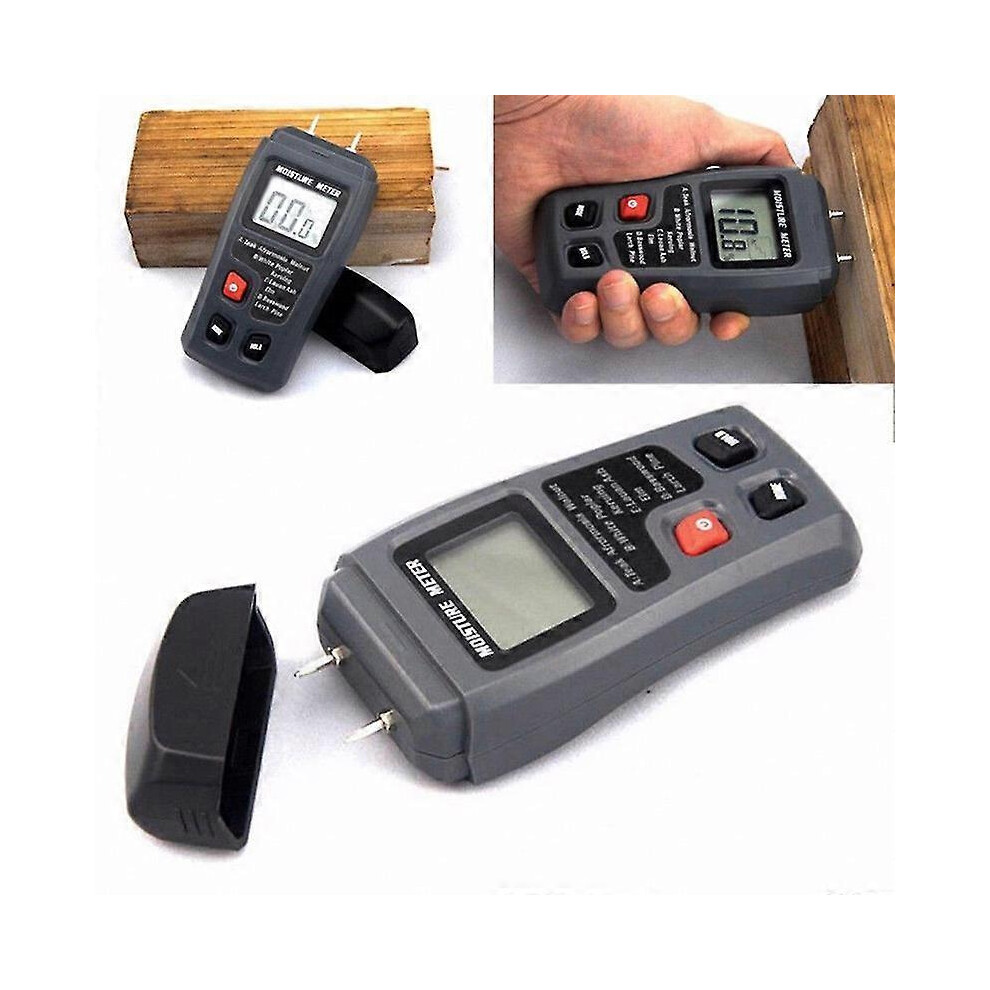 Professional 0~99.9% Digital Wood Moisture Meter Bside Timber Hygrometer Portable Tool Lcd Display Timber Damp Detector 6902344646279