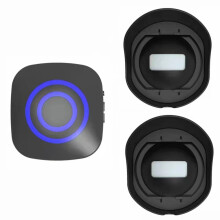 Wireless Driveway Alarm Waterproof Outdoor Motion Sensor Alarm 1 Receiver 2 Transmitters With 38 Chimes 200m/ 656ft Transmissio