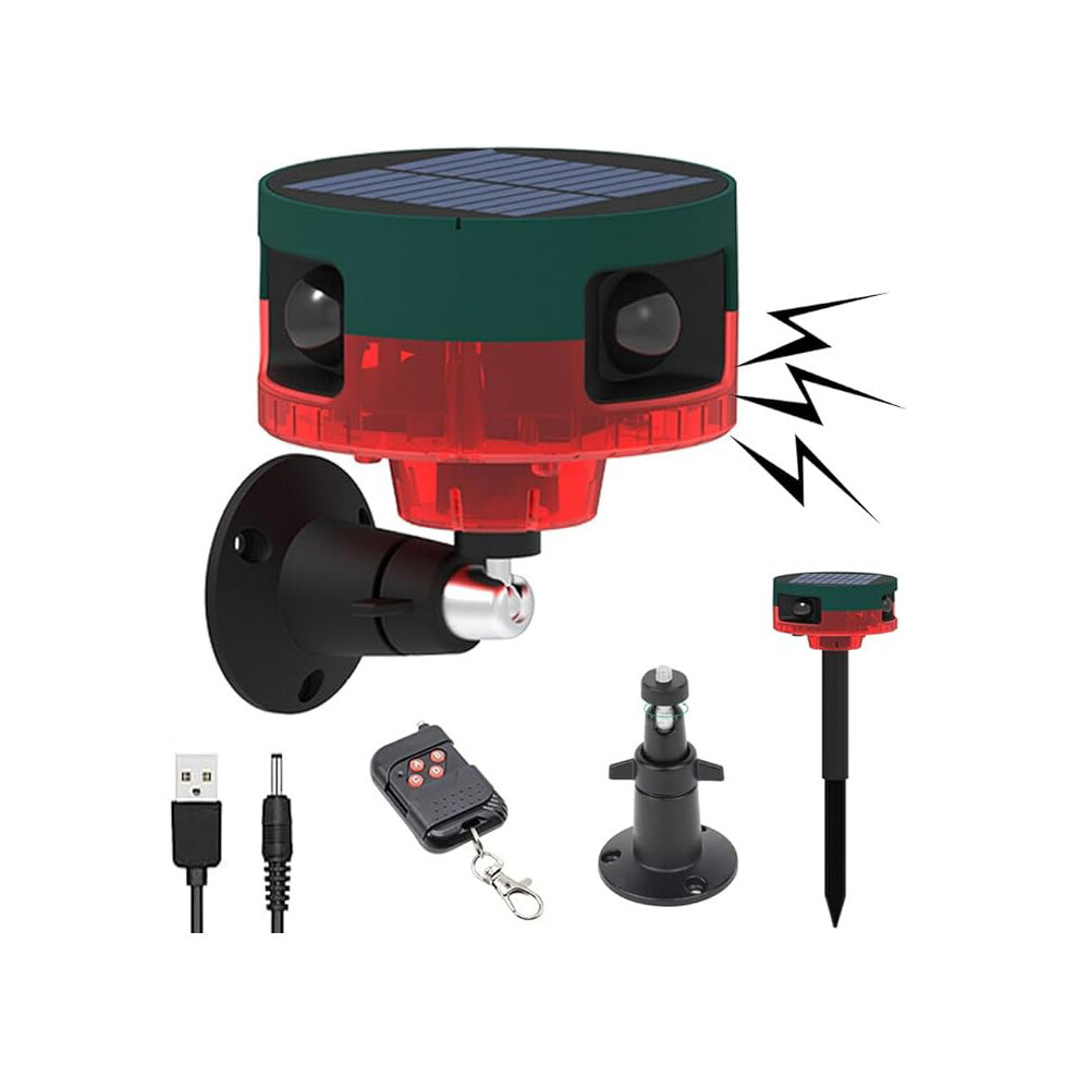 Barking Dog Alarm, 129Db Barking Dog Motion Sensor, Outdoor Motion Alarm With Wireless Remote Control, 13 Kinds Of Sound Loud Noise Maker -Dgjr 6902344646798