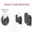 2-Pack Adjustable Speaker Mounting Bracket for Wall or Ceiling with Swivel and Tilt Functionality 2