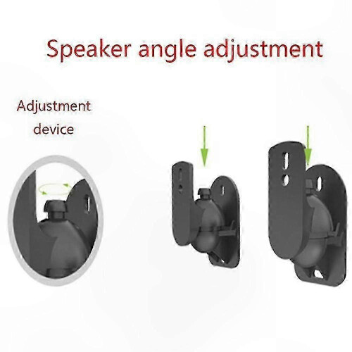 2-Pack Adjustable Speaker Mounting Bracket for Wall or Ceiling with Swivel and Tilt Functionality 1