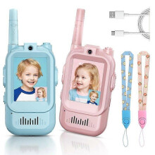 Video walkie talkies geschikt voor kinderen, draagbare oplaadbare video-intercom walkie talkies voor kinderen, voor buitengebruik