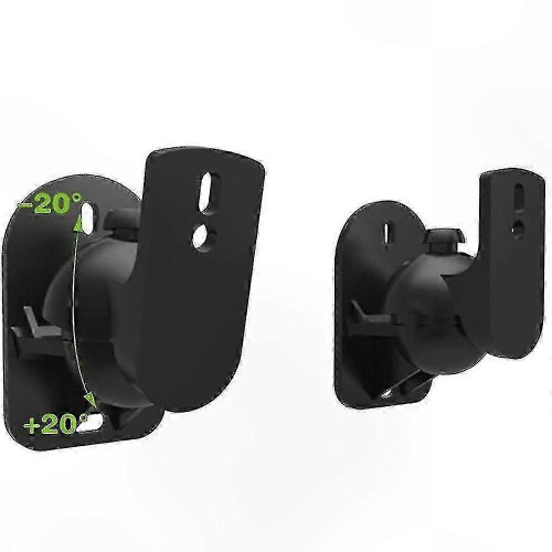 2-Pack Adjustable Speaker Mounting Bracket for Wall or Ceiling with Swivel and Tilt Functionality 2