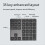 Dual Bluetooth Numeric Keypad compatible 2.4Ghz Wireless Keyboard Silver &amp; White 5
