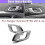 Car Interior Door Handle compatible Ford Ranger Left Side Silver Grey 2