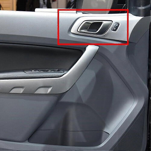 Car Interior Door Handle compatible Ford Ranger Left Side Silver Grey 2