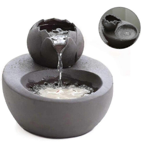 Cat Drinking Fountain, Silent Quiet Cat Water Dispenser Ceramic, Black 2