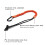 Shock Absorbing Retractable Tool Lanyard with Carabiner, Quick Release Safety Tether 10KG Load Capacity 5