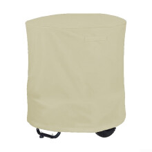 Heavy Duty Leaf Mulcher Cover Beige, Durable 4‑Layer Weatherproof Chipper Shredder Protection for All‑Season Use