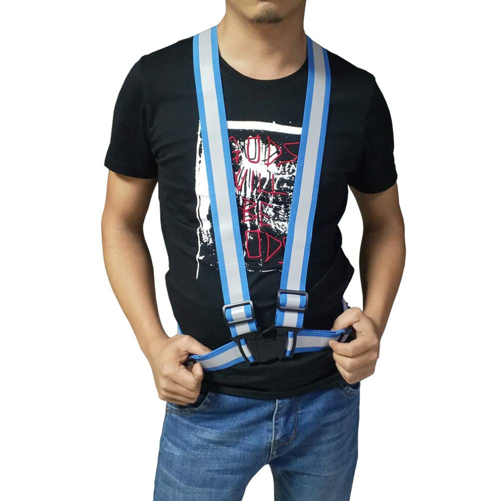 Reflective Safety Vest For Running And Cycling, Visibility Adjustable Belt Lightweight Outdoor Gear 9073542937814