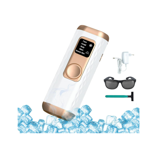 IPL-Laser-Haarentfernungsgerät, Eiskühlung (Weiß)