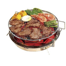 Portable Charcoal Grill Stainless Steel BBQ Grill Foldable Design for Outdoor Camping and Picnic
