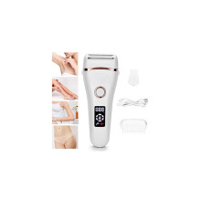 Elektrischer Damenrasierer Bikini-Trimmer, Nass- und Trockenrasierer, wiederaufladbar, kabellos, sch