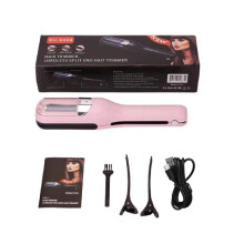 (Pink) Spliss-Trimmer, aufladbar, tragbar, praktisch, vielseitig, leicht