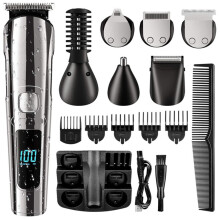 Kabelloser Barttrimmer für Herren, wasserdicht, Körper-, Nasen-, Ohren- und Gesichtsrasierer, USB-au