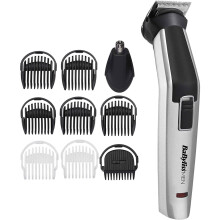 Set per la cura del viso e del corpo BaByliss MEN 10 in 1 in titanio con accessorio rifinitore per p