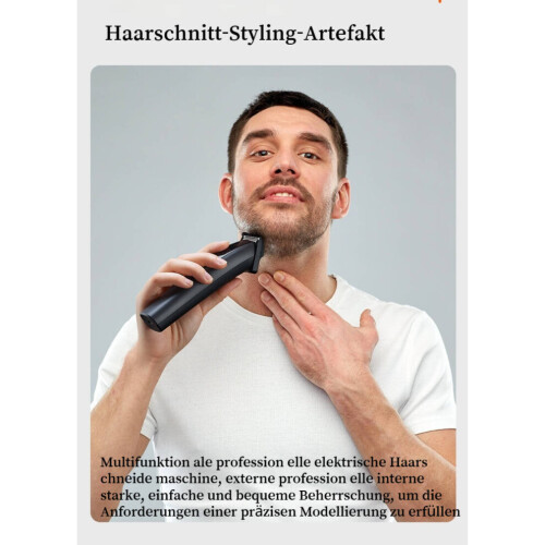 5-in-1-Multifunktions-Haar- und Barttrimmer-Set mit präziser Metallklinge, Typ-C-Ladefunktion und 1