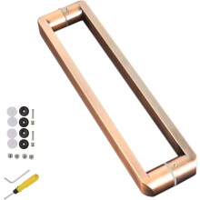 Stainless Steel Door Handle Heavy Duty TwoSided Pull Design for Shower, Barn, and Glass Doors