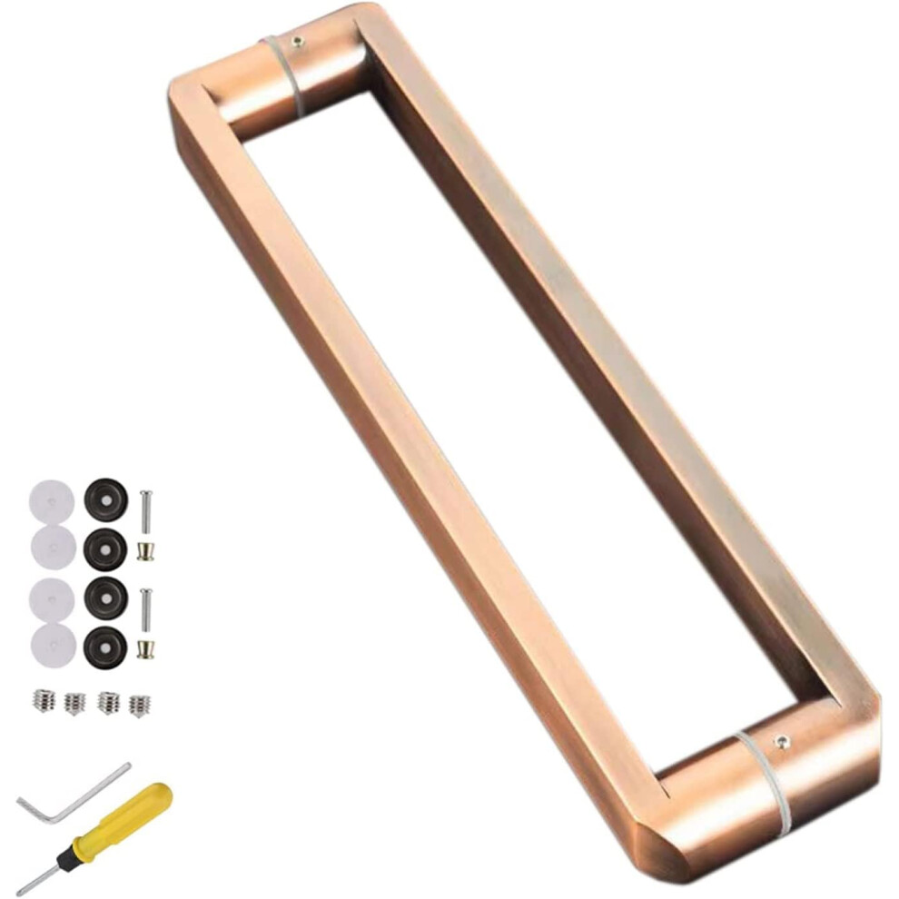 Stainless Steel Door Handle Heavy Duty Twosided Pull Design For Shower, Barn, And Glass Doors 9351714417303