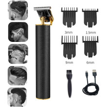 (Schwarz) VGR T-Outliner Kabelloser Retro-Haarschneider
