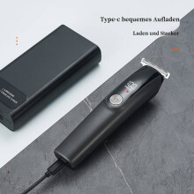 Set di rifinitore per capelli e barba multifunzionale 5 in 1 con lama di precisione in metallo, funz