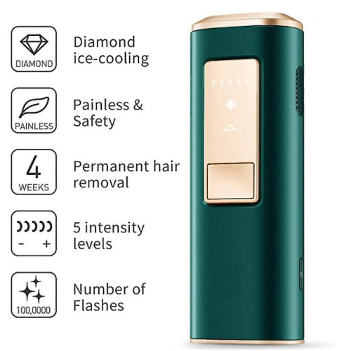 Schmerzfreies IPL-Haarentfernungsgerät, dauerhafter Haarentferner mit Saphir-Diamant, Eiskühlung 1