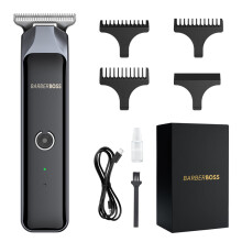 Barttrimmer für Herren, kabelloser Haarschneider für Herren, Haartrimmer für Herren mit 4 Führungskä
