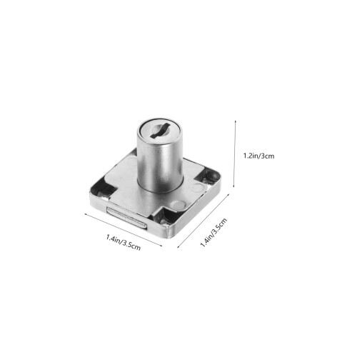 Stainless Steel Cabinet Lock with Key, Security Durable Drawer Lock for Electrical Boxes 2