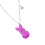 Acrylic Rabbit Charm Necklace Clavicle Chain For Easter-Purple 1