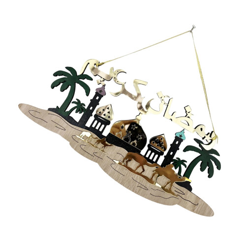 Elegant Middle Eastern Styles Hanging Decors Solid Poplar Wood