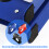 Plastic Bags Sealer Set Includes 6 Rolls Adhesive Wrapping-Blue 7