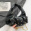 Multifunctionele avondtas met studs en kettingriem-Geel 4