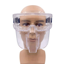 AntiFog Full Face Shield for Adults, Reusable Clear Face Cover with Wide Vision and Scratch Resistance