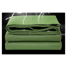 Heavy Duty Canvas Tarp 2x4m Green Waterproof Tarpaulin for Camping Tent Floor and Outdoor Use