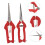 2pcs Pruning Shears Garden Pruners with Ergonomic Grip for Precise Branch and Fruit Tree Cutting 3