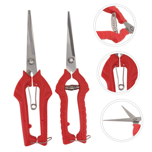 2pcs Pruning Shears Garden Pruners with Ergonomic Grip for Precise Branch and Fruit Tree Cutting 2