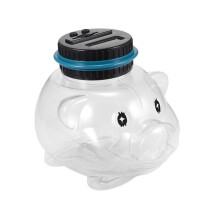 Digital Coin Bank with Clear LCD Display, Automatic Counting Transparent Money Jar for Adults