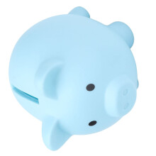 Durable Cartoon Piggy Bank for Kids Boys and Girls, Blue Pig Cash Saving Bank, Gift Ready Fun