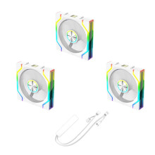 ARGB Cooling Fan 120mm PWM Silent Modular Stackable Splicing RGB Fans for Gaming PC Case Water Cooler Radiator B