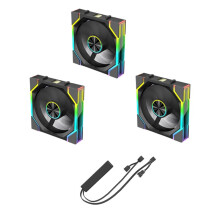 ARGB-Koelventilator 120 mm PWM Stil Modulair Stapelbaar RGB-Ventilator voor Gaming-Pc-Behuizing Waterkoeler Radiator A