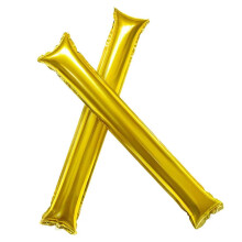 Thunder Sticks 100pcs Yellow Inflatable Cheering Sticks for Sports Events Football Basketball Party