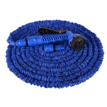 50ft Expandable Garden Hose with 7‑Mode Spray Gun,  Pressure Blue Water Hose for Car Wash and Gardening
