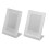 2pcs L-Shaped Photo Frame 9.6x4.3x6.8 Transparent 13