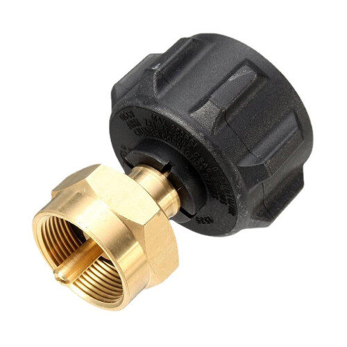 Solid Brass Propane Refill Adapter for QCC1 Tank, Fast Safe Refilling with Automatic Shutoff 2