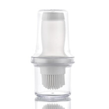 Silicone Oil Bottle Brush with Lid for BBQ Baking and Pastry, Flexible Nonscratch Cleaning Tool
