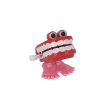Wind Up Chattering Teeth Toy with Walking Feet and Googly Eyes Funny Mechanical Gag Gift