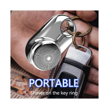 Mini rasoio elettrico con display a LED e illuminazione ambientale per uomo, portatile, senza fili,