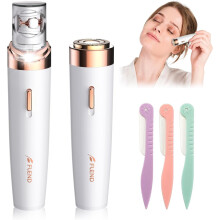 Epilierer, Gesichtsepilierer für Frauen 2 in 1, kabelloser Mini-Elektro-Gesichtshaarentferner mit LE